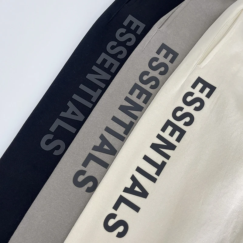 Essentials-Men-Reflective-Sweatpants-Joggers-Brown-Gray-Embroidery-High-Street-Men-Pants-Men-Women-High-Quality-2