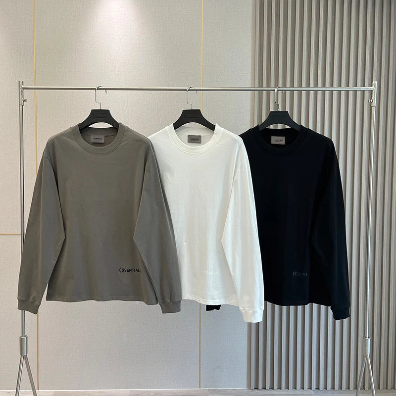 Essentials-New-Summer-Reflective-Los-Angeles-Men-Loose-Long-Sleeve-Tee-Men-Women-Hip-Hop-Base-1