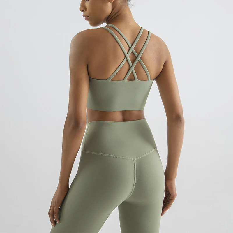 SOISOU-New-Nylon-Top-Women-Sports-Bra-Yoga-Gym-Fitness-Bras-For-Women-Elastic-Sexy-Cross-4