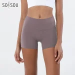 Nylon Gym short Yoga Fitness Women Cycling Shorts Tight
