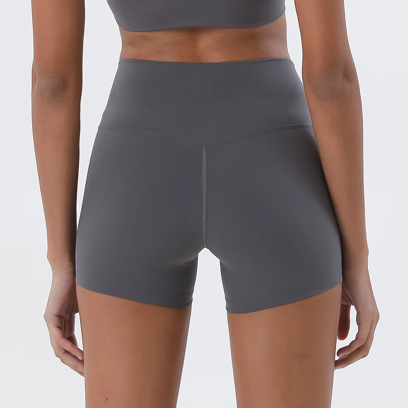 SOISOU-Nylon-Shorts-Gym-Yoga-Sports-Women-s-Cycling-Shorts-High-Waist-Elastic-Tight-Breathable-No-1