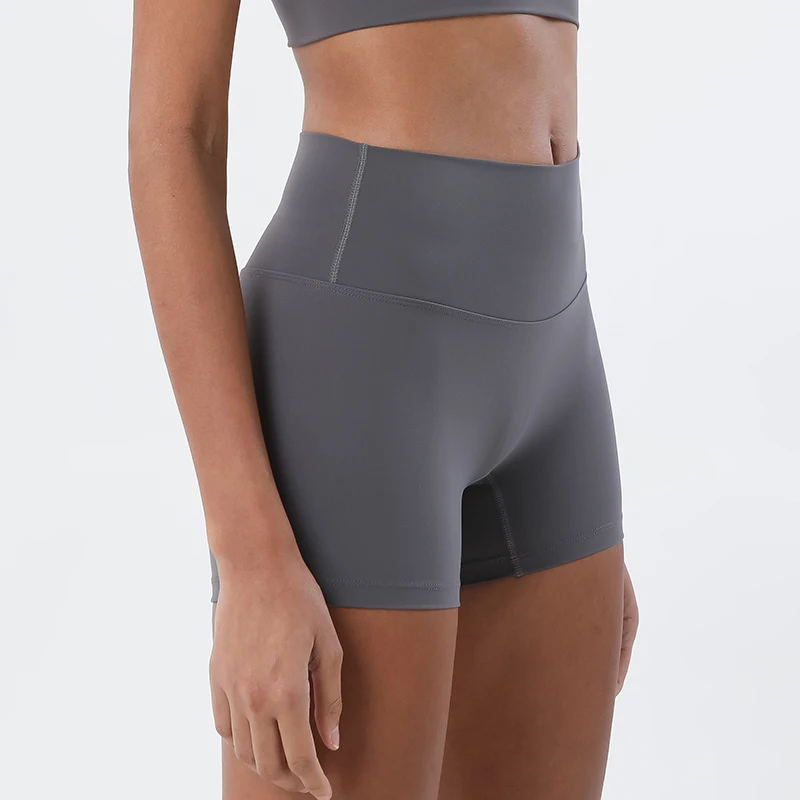 SOISOU-Nylon-Shorts-Gym-Yoga-Sports-Women-s-Cycling-Shorts-High-Waist-Elastic-Tight-Breathable-No-2
