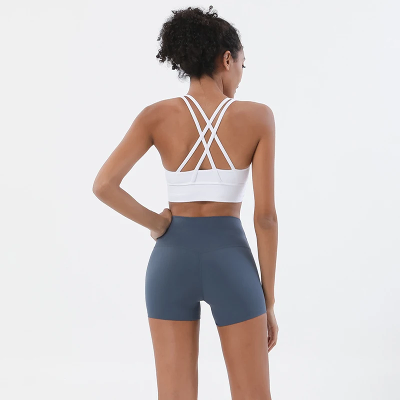 SOISOU-Nylon-Shorts-Gym-Yoga-Sports-Women-s-Cycling-Shorts-High-Waist-Elastic-Tight-Breathable-No-4