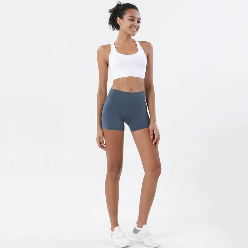 SOISOU-Nylon-Shorts-Gym-Yoga-Sports-Women-s-Cycling-Shorts-High-Waist-Elastic-Tight-Breathable-No-5