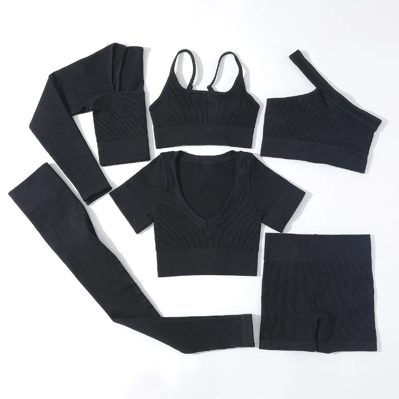 SOISOU-Rib-Fabric-Yoga-Shorts-Women-Sport-Gym-Fitness-Short-Seamless-High-Waist-Breathable-Elastic-Women-5