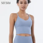 Nylon Sports Bra Top Women Bralette Breathable Underwear Women Sports