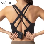 Yoga Bra Nylon Top Women Sports Bra Gym Fitness