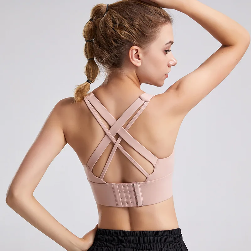 SOISOU-Yoga-Bra-Nylon-Top-Women-Sports-Bra-Gym-Fitness-Breathable-Elastic-Bralette-Adjustable-Buckle-Women-4